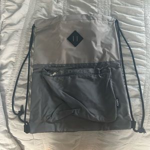 WANDF Grey Drawstring Backpack NEW